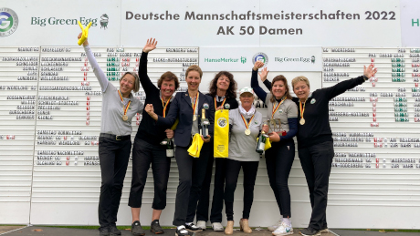 Die Damen des G&LC Berlin-Wannsee sind Deutscher Mannschaftsmeister in der Altersklasse 50. (Foto: privat)