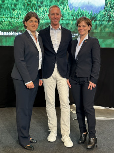 Miriam Hiller, Bernhard May und Prof. Dr. Anne Jakob (von links) wurden im Rahmen des DGV-Verbandstages von den Mitgliedern in das Präsidium gewählt. (Foto: DGV)